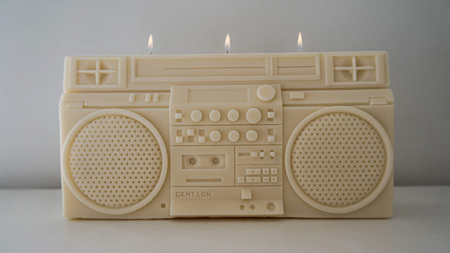 Boombox Candle